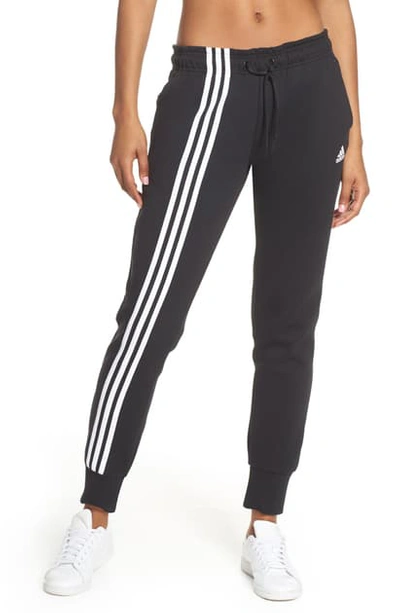 Shop Adidas Originals Must Haves 3-stripes Pants In Black/ White