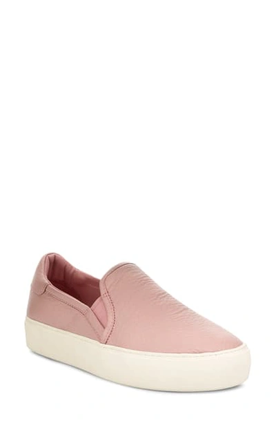 Shop Ugg Jass Slip-on Sneaker In Pink Crystal Suede
