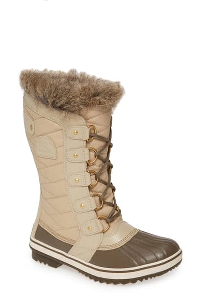 Shop Sorel 'tofino Ii' Faux Fur Lined Waterproof Boot In Ancient Fossil Fabric