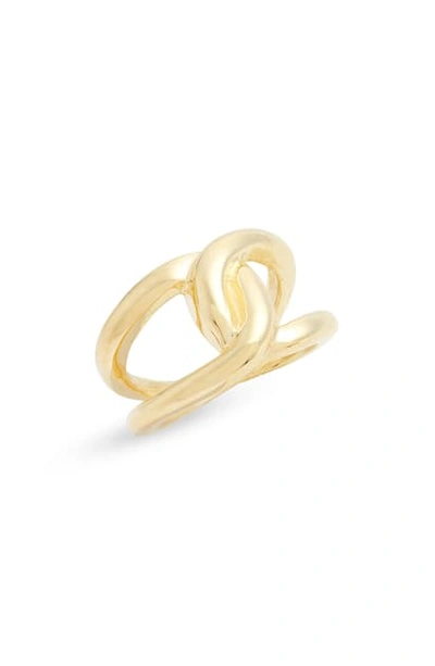 Shop Argento Vivo Interlocking Ring In Gold