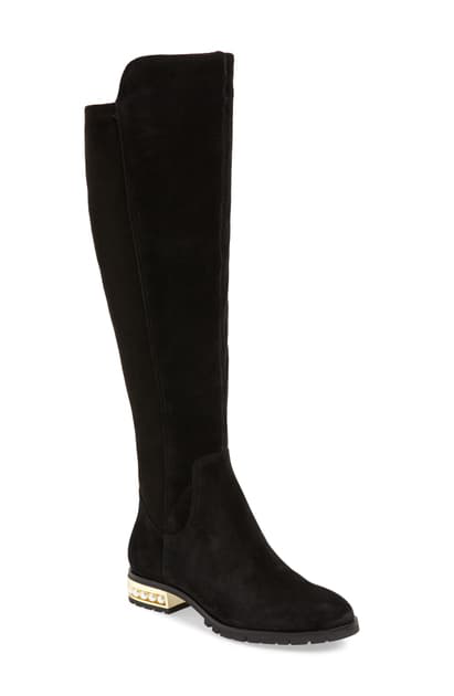 karl lagerfeld pearl boots