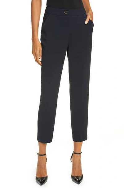Shop Ted Baker Sskyet Trousers In Dark Blue