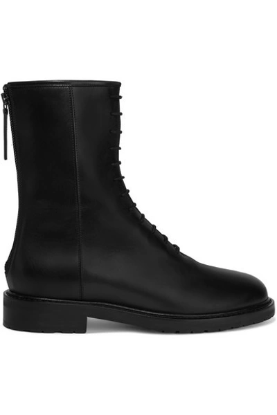 Shop Legres Leather Ankle Boots In Black