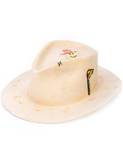 Shop Nick Fouquet Neutral Men's West Palm Hat In Neutrals