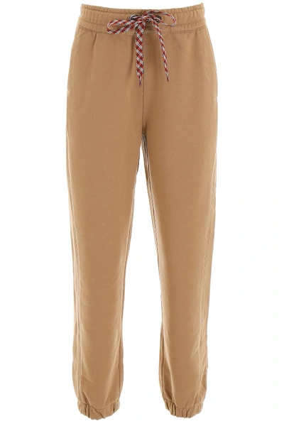 Shop Burberry Drawstring Joggers In Archive Beige (beige)