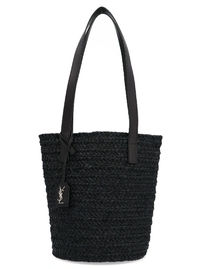 Shop Saint Laurent Panier Bag In Black