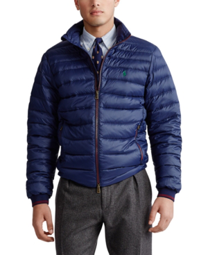 polo packable quilted down jacket