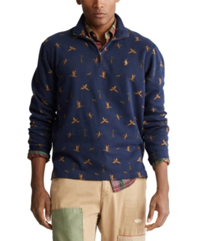 Polo Ralph Lauren Men's Duck-print Quarter-zip Pullover In Duck Hunt Print  | ModeSens