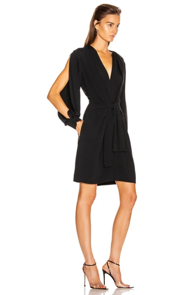 Shop Stella Mccartney Cady Mini Dress In Black