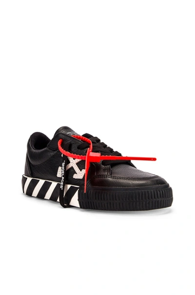 Shop Off-white Arrow Low Vulcanized Sneaker In Black & White