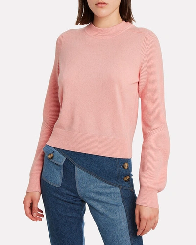 Shop Rag & Bone Logan Crewneck Cashmere Sweater In Pink
