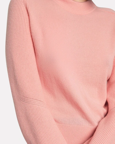 Shop Rag & Bone Logan Crewneck Cashmere Sweater In Pink