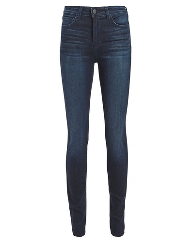 Shop L Agence Marguerite High-rise Jeans In Marino Blue Denim