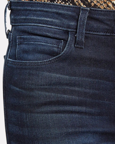 Shop L Agence Marguerite High-rise Jeans In Marino Blue Denim
