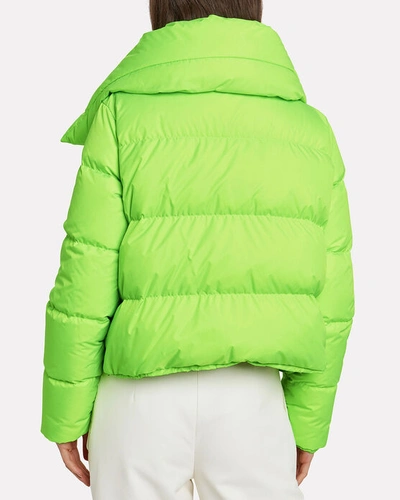 Shop Bacon Puffa Quilted Puffer Jacket In Green
