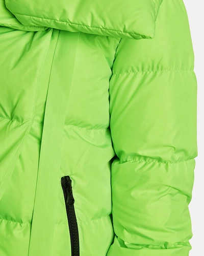 Shop Bacon Puffa Quilted Puffer Jacket In Green