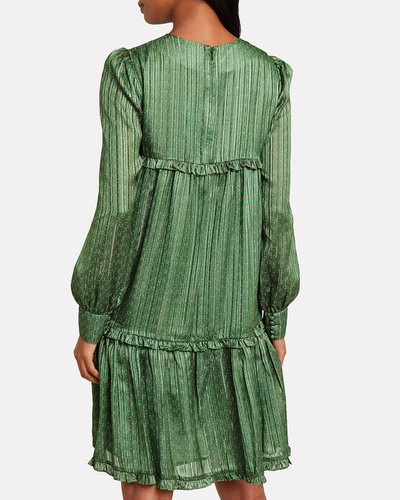 Birgitte Herskind Conny Pleated Crepe Swing Dress In Green | ModeSens