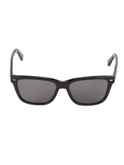Shop Ermenegildo Zegna 57mm Square Sunglasses In Black