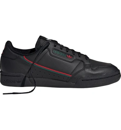 Adidas Originals 80 Sneakers In Leather With Stripes In Black | ModeSens