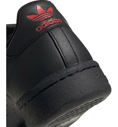 Shop Adidas Originals Continental 80 Sneaker In Core Black/ Scarlet/ Green