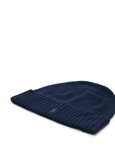 Shop Polo Ralph Lauren Embroidered Logo Detail Hat In Blue