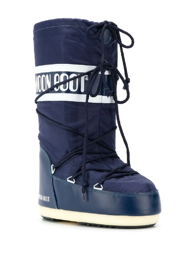 Shop Moon Boot Snow Boots In Blue