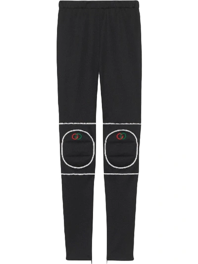 Shop Gucci Technical Jersey Leggings In Black
