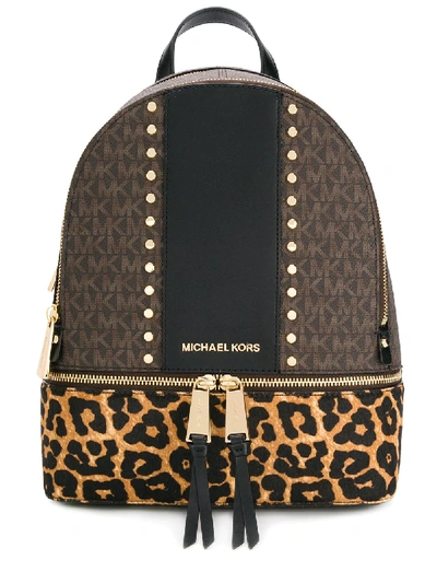 Shop Michael Michael Kors Rhea Zip Backpack In 212