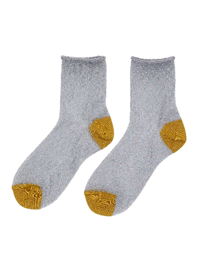 Shop Hysteria 'emma' Ankle Socks In Grey