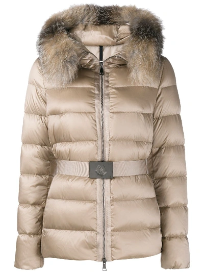 Shop Moncler 'tatie' Padded Jacket In Neutrals