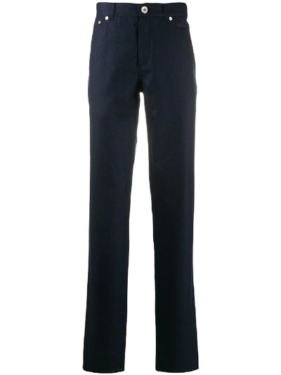 Shop Brunello Cucinelli Straight Trousers In Blue