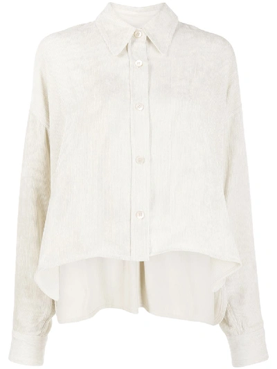 Shop Isabel Marant Oversized Button-front Shirt In Neutrals