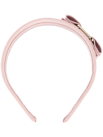 Shop Ferragamo Bow Detail Headband In Pink