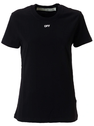 Shop Off-white Flowers Carryover Casual T-shirt In Black Bord