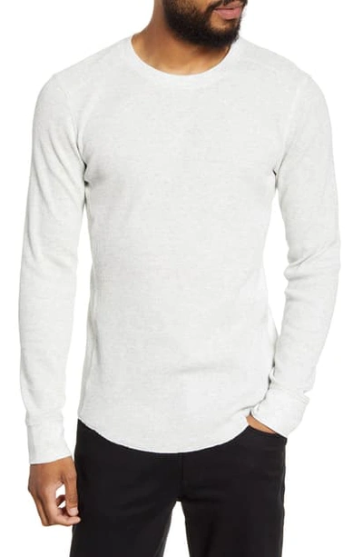 Shop Vince Slim Fit Waffle Knit Long Sleeve T-shirt In H White