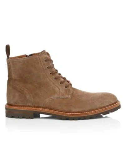 Shop Aquatalia Easton Suede Boots In Chestnut