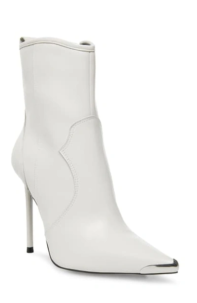 Shop Steve Madden Tina Pointed Toe Western Bootie In White