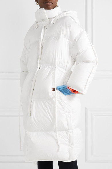 Acne Studios Ottie Oversized Hooded Quilted Shell Down Coat In White |  ModeSens