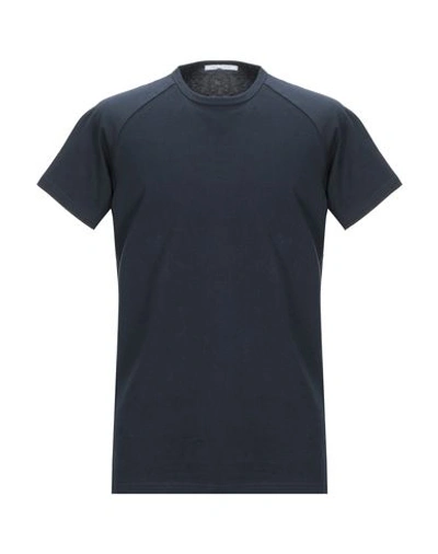 Shop Daniele Alessandrini Man T-shirt Midnight Blue Size Xl Cotton