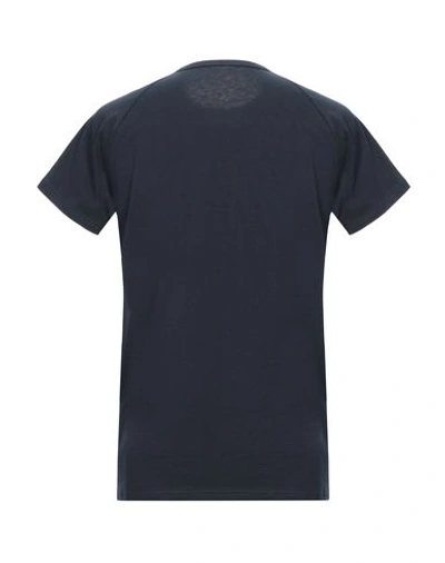 Shop Daniele Alessandrini Man T-shirt Midnight Blue Size Xl Cotton