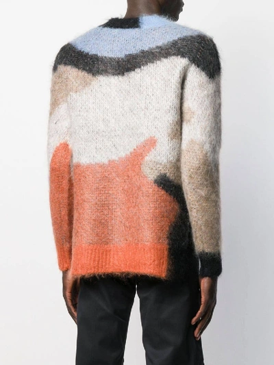 Shop Ambush Mohair Crew Neck Sweater Orange