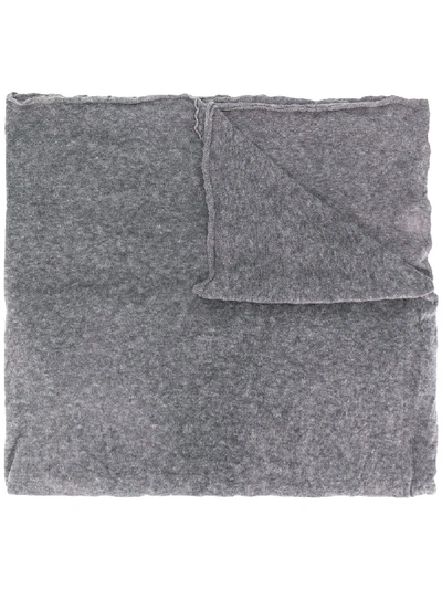 Shop Transit Fine Knit Scarf In Grey