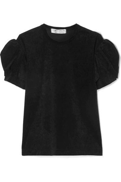 Shop Comme Des Garçons Comme Des Garçons Velvet T-shirt In Black