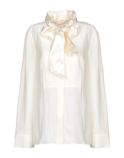 Shop Tory Burch Shirts In Ivory