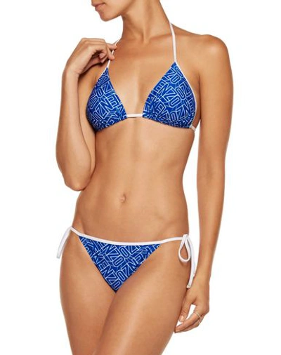 Shop Kenzo Woman Bikini Bright Blue Size 16 Polyamide, Elastane