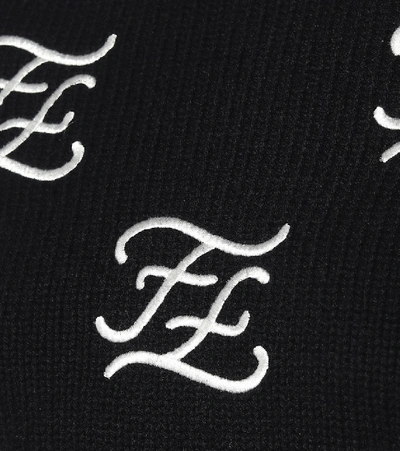 Shop Fendi Wool And Cashmere Sweater In Black