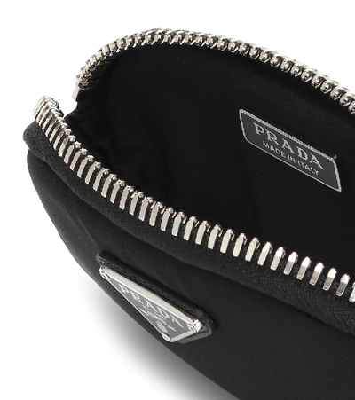 Shop Prada Nylon Belt Bag In Black