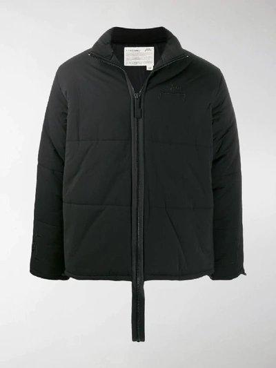 Shop A-cold-wall* * Elongated-zip Padded Jacket In Black