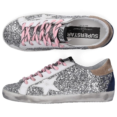 Shop Golden Goose Low-top Sneakers Superstar In Silver