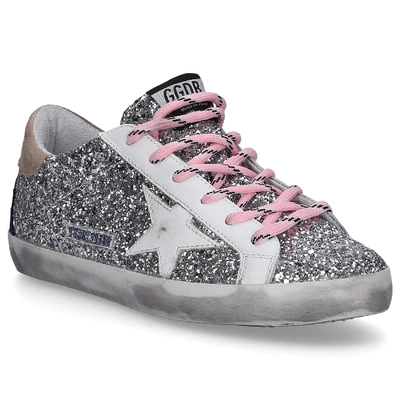 Shop Golden Goose Low-top Sneakers Superstar In Silver